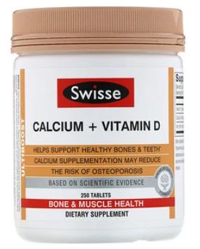 Swisse, Ultiboost, Calcium + Vitamin D