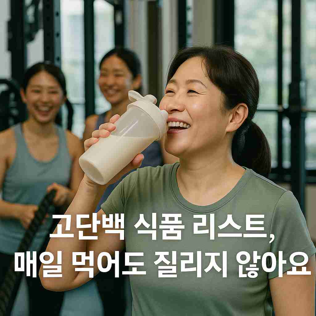 고단백 식품 리스트, 매일 먹어도 질리지 않아요