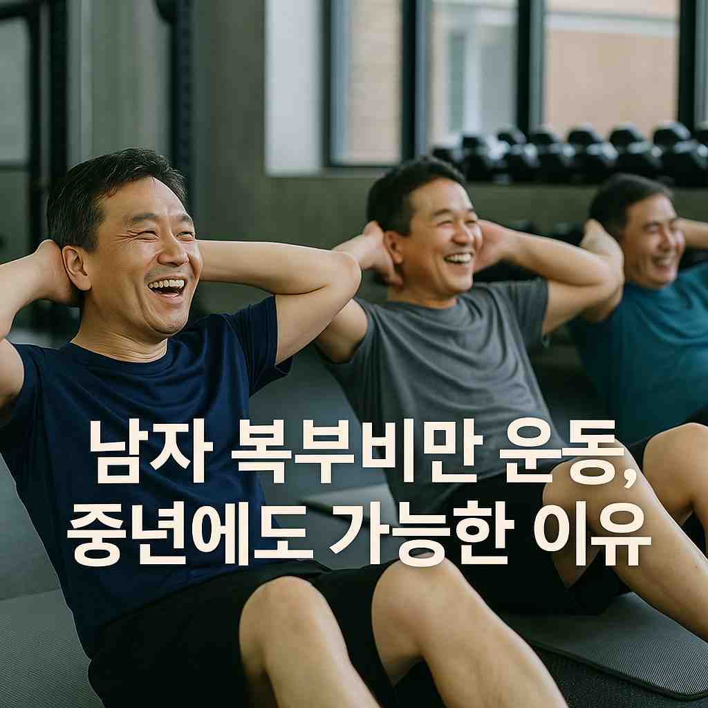 남자 복부비만 운동, 중년에도 가능한 이유