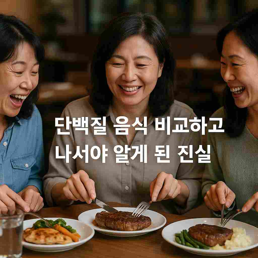 단백질 음식 비교하고 나서야 알게 된 진실