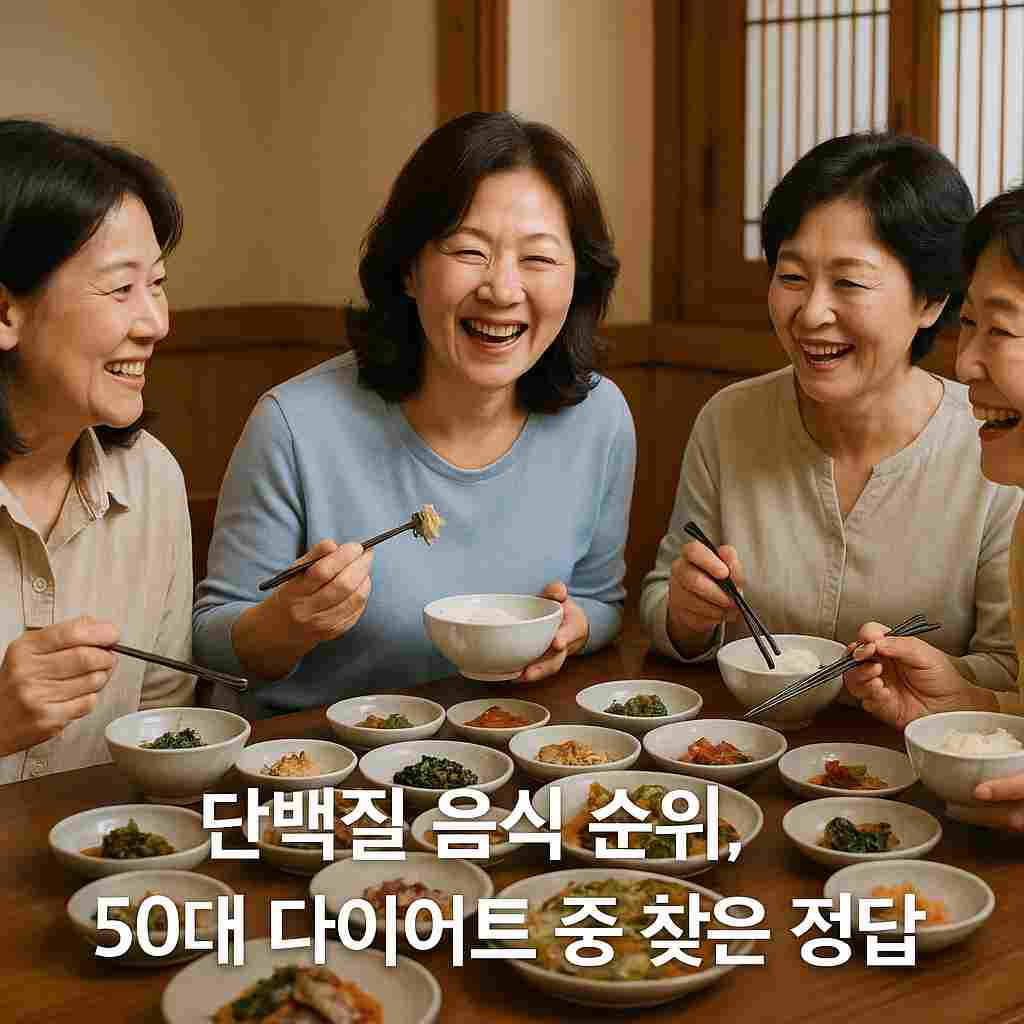 단백질 음식 순위, 50대 다이어트 중 찾은 정답