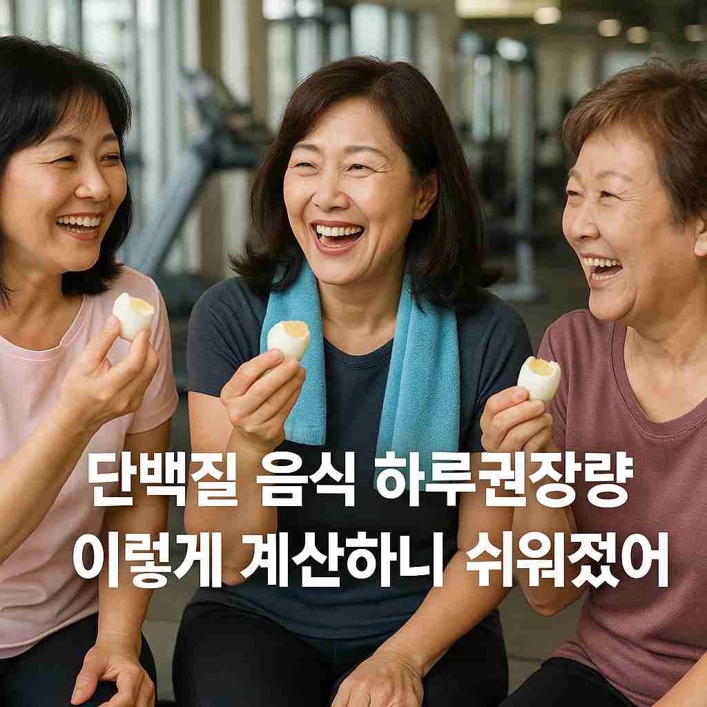 단백질 음식 하루권장량 이렇게 계산하니 쉬워졌어요