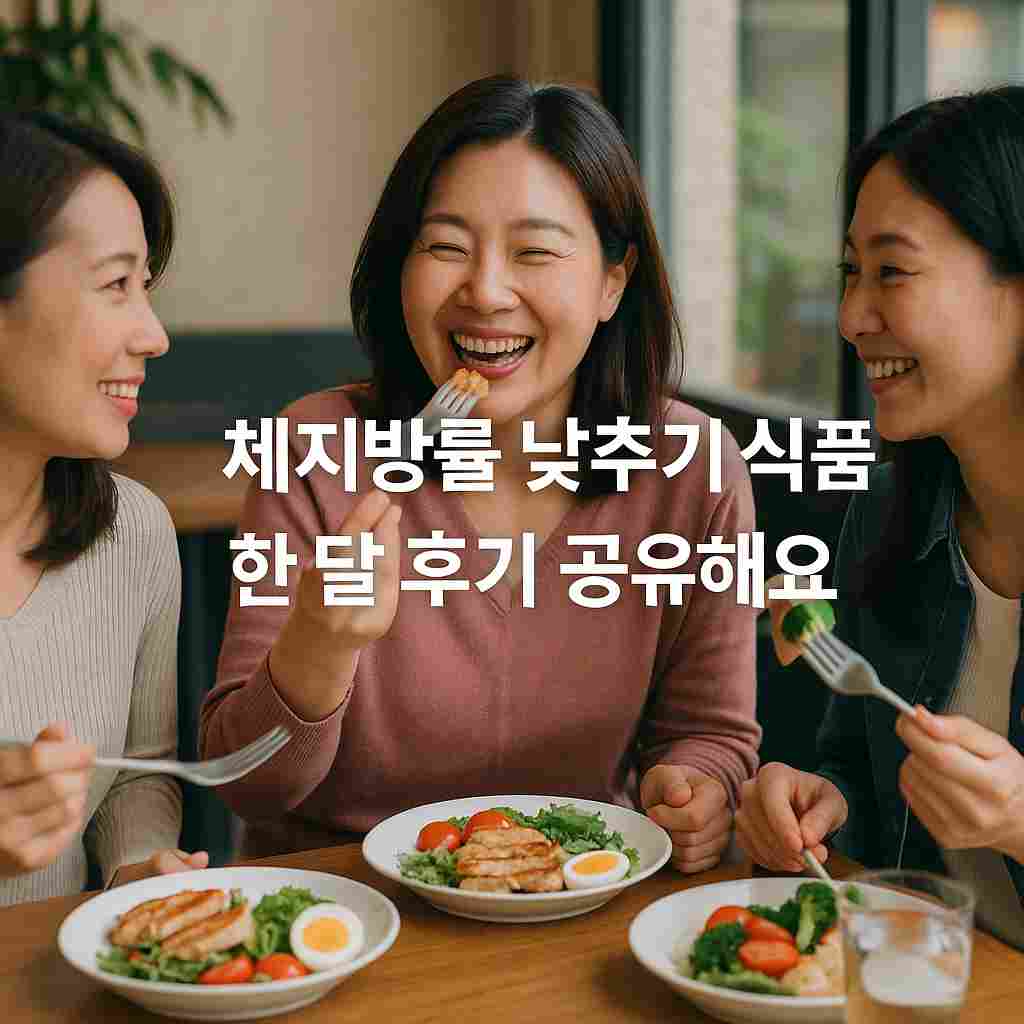 체지방률 낮추기 식품 한 달 후기 공유해요