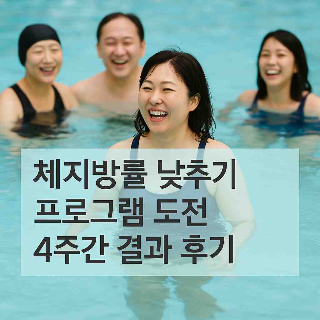 체지방률 낮추기 프로그램 도전 4주간 결과 후기