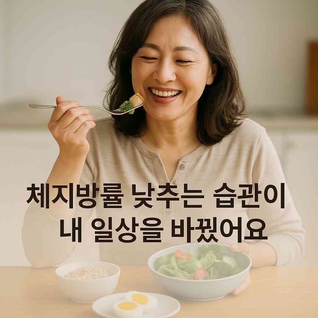 체지방률 낮추는 습관이 내 일상을 바꿨어요