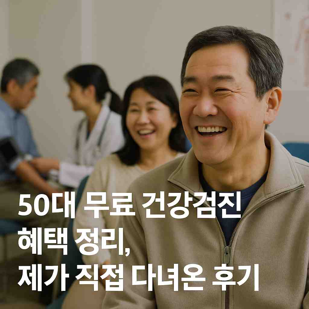 50대 무료 건강검진 혜택 정리, 제가 직접 다녀온 후기
