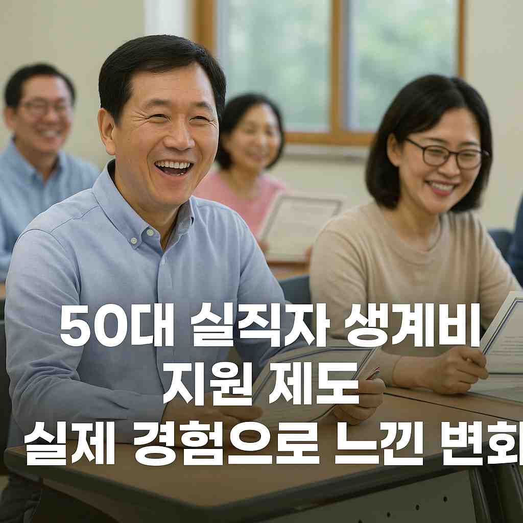 50대 실직자 생계비 지원 제도 실제 경험으로 느낀 변화