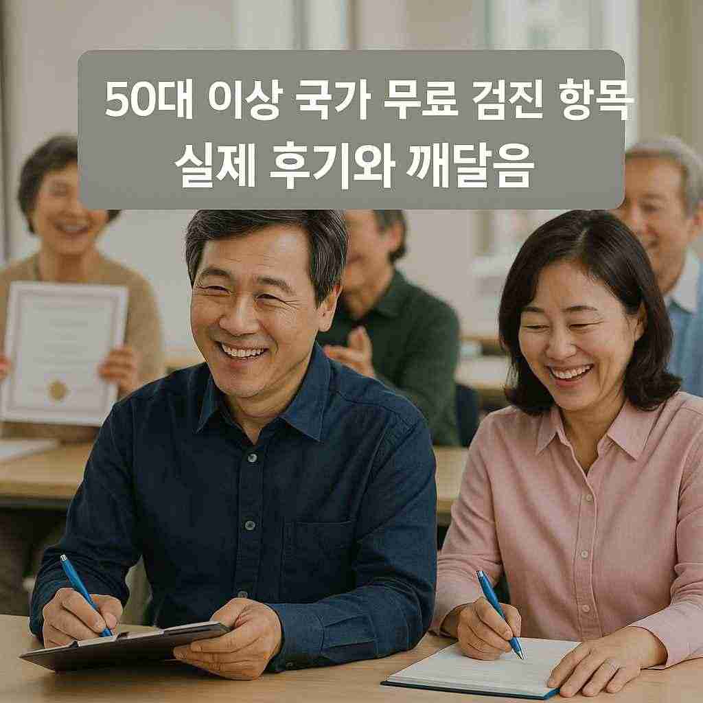 50대 이상 국가 무료 검진 항목 실제 후기와 깨달음