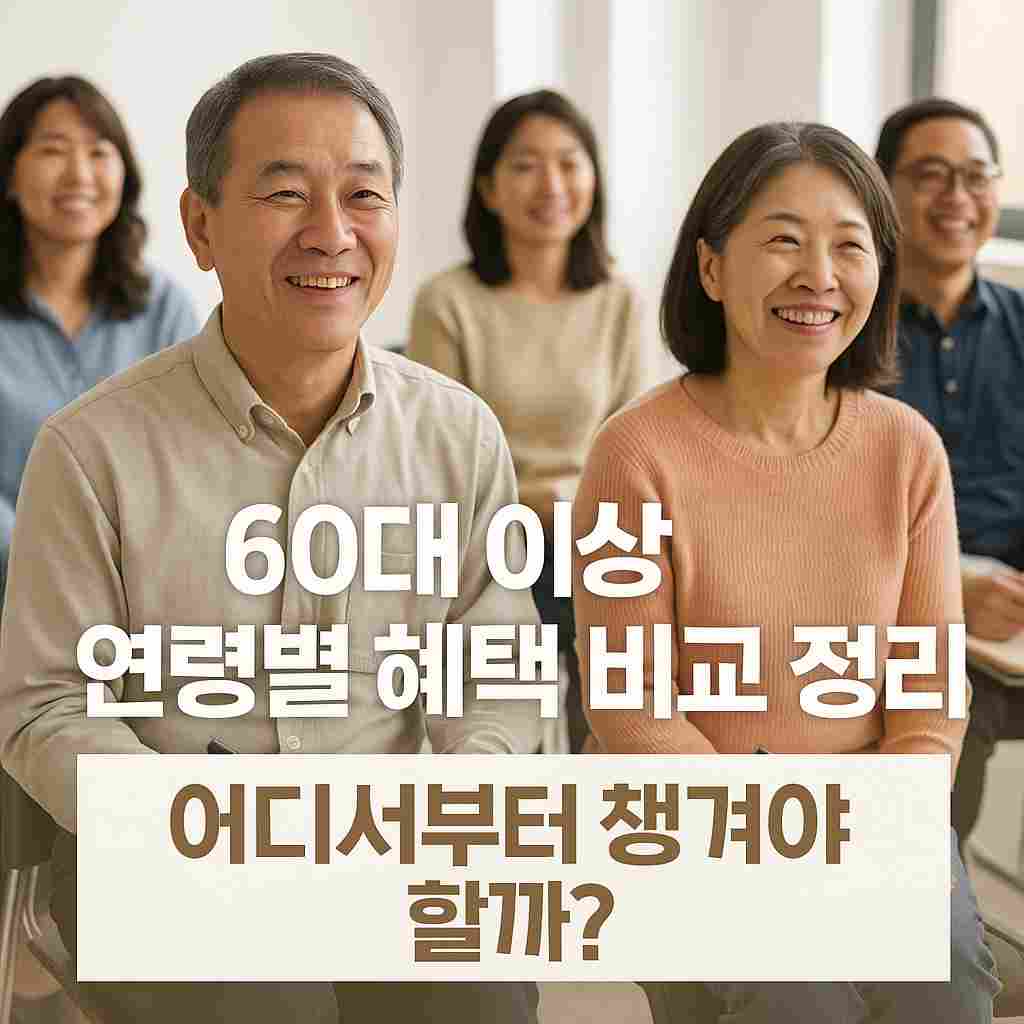 60대 이상 연령별 혜택 비교 정리 어디서부터 챙겨야 할까