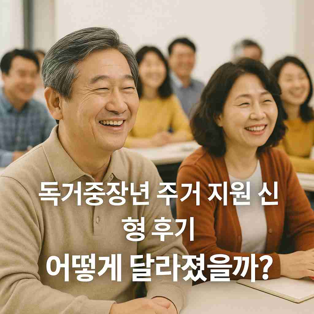 독거중장년 주거 지원 신청 후기 어떻게 달라졌을까