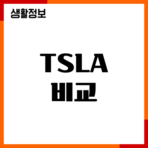 TSLA 비교 분석, 수익률, 장단점, 수수료, 투자방법
