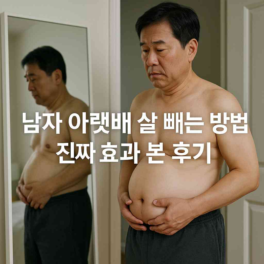 남자 아랫배 살 빼는 방법, 진짜 효과 본 후기