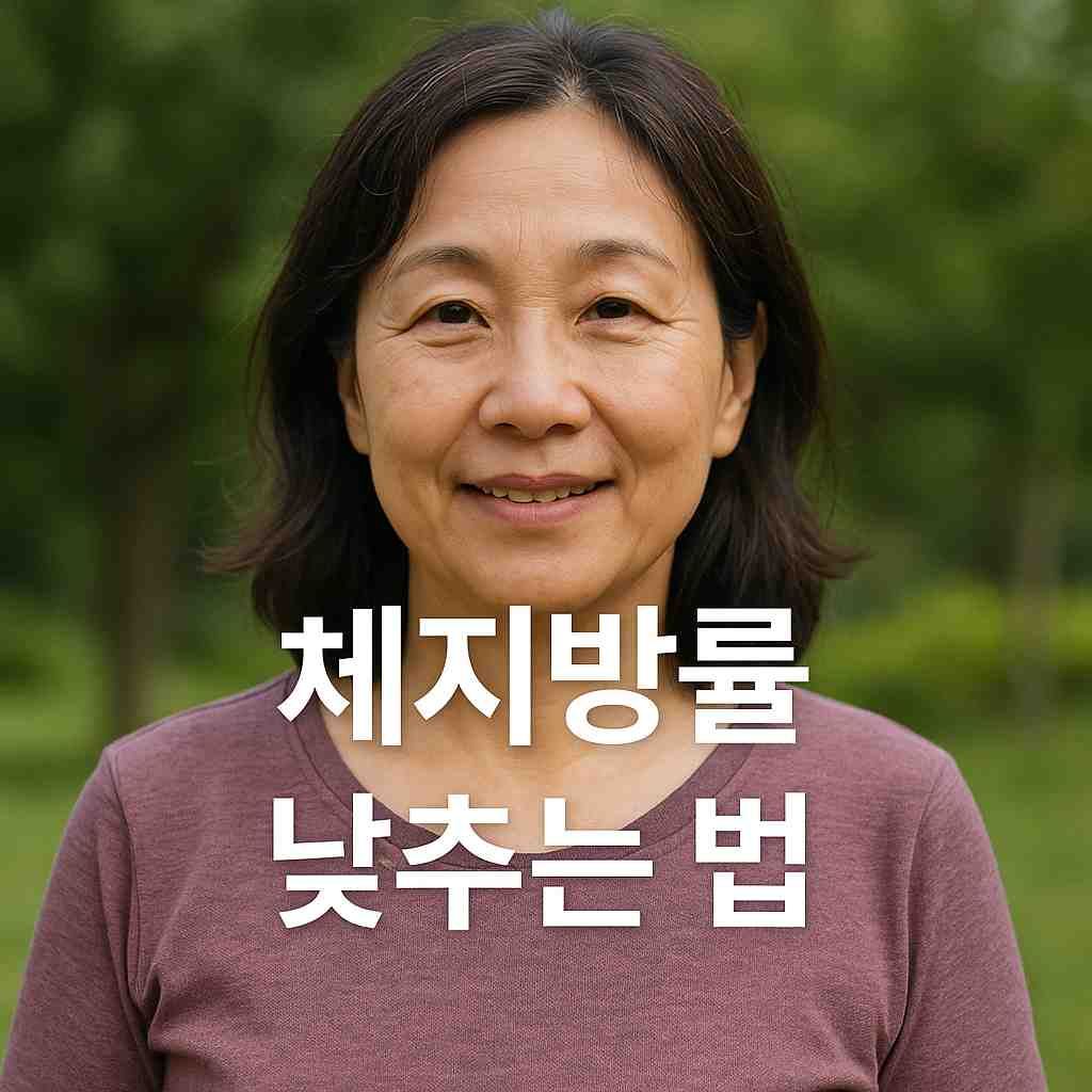 체지방률 낮추는 법, 50대 여성의 현실적인 루틴 공개