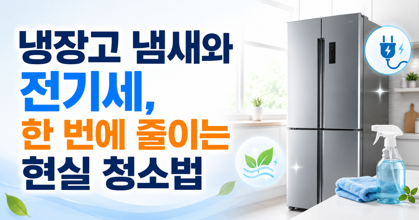 냉장고 냄새와 전기세, 한 번에 줄이는 현실 청소법