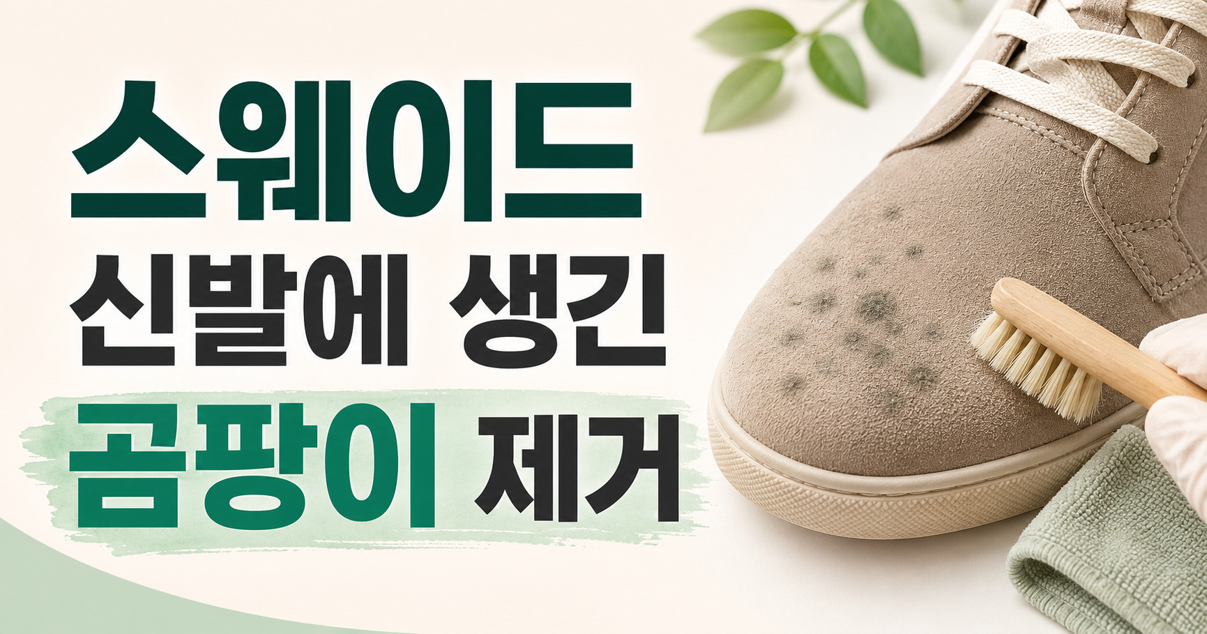 스웨이드 신발에 생긴 곰팡이를 제거하기